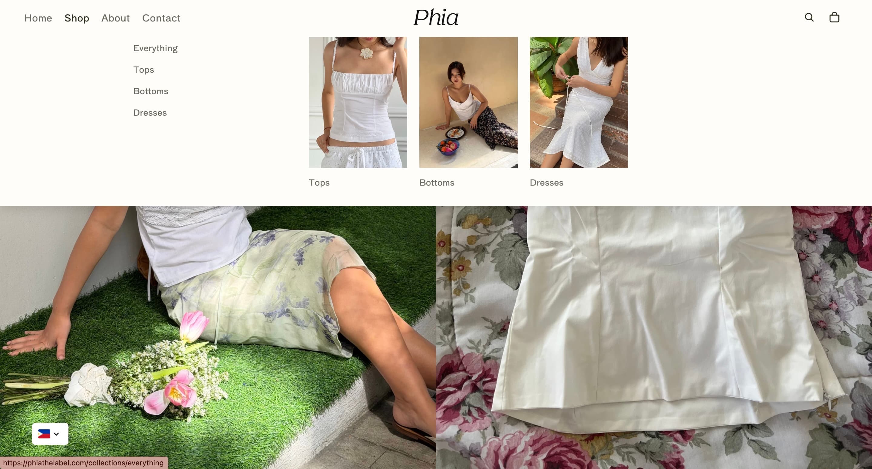 Phia The Label Website